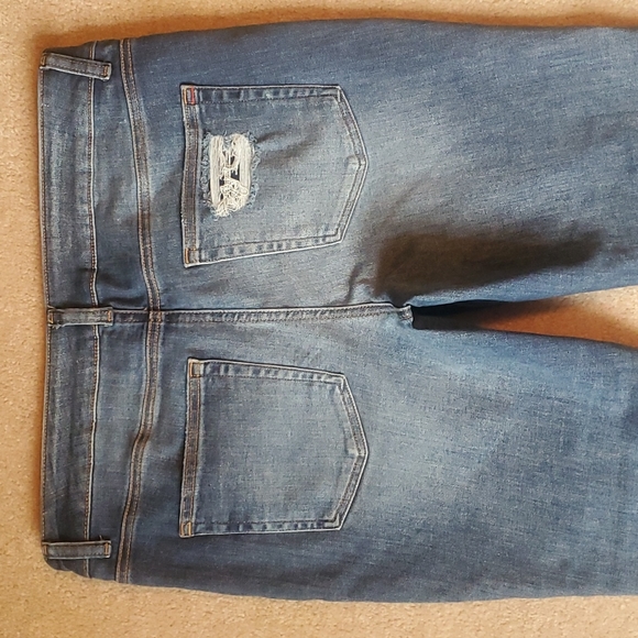 Maurices high rise super skinny button fly destructed jeans size 16W - Picture 8 of 12